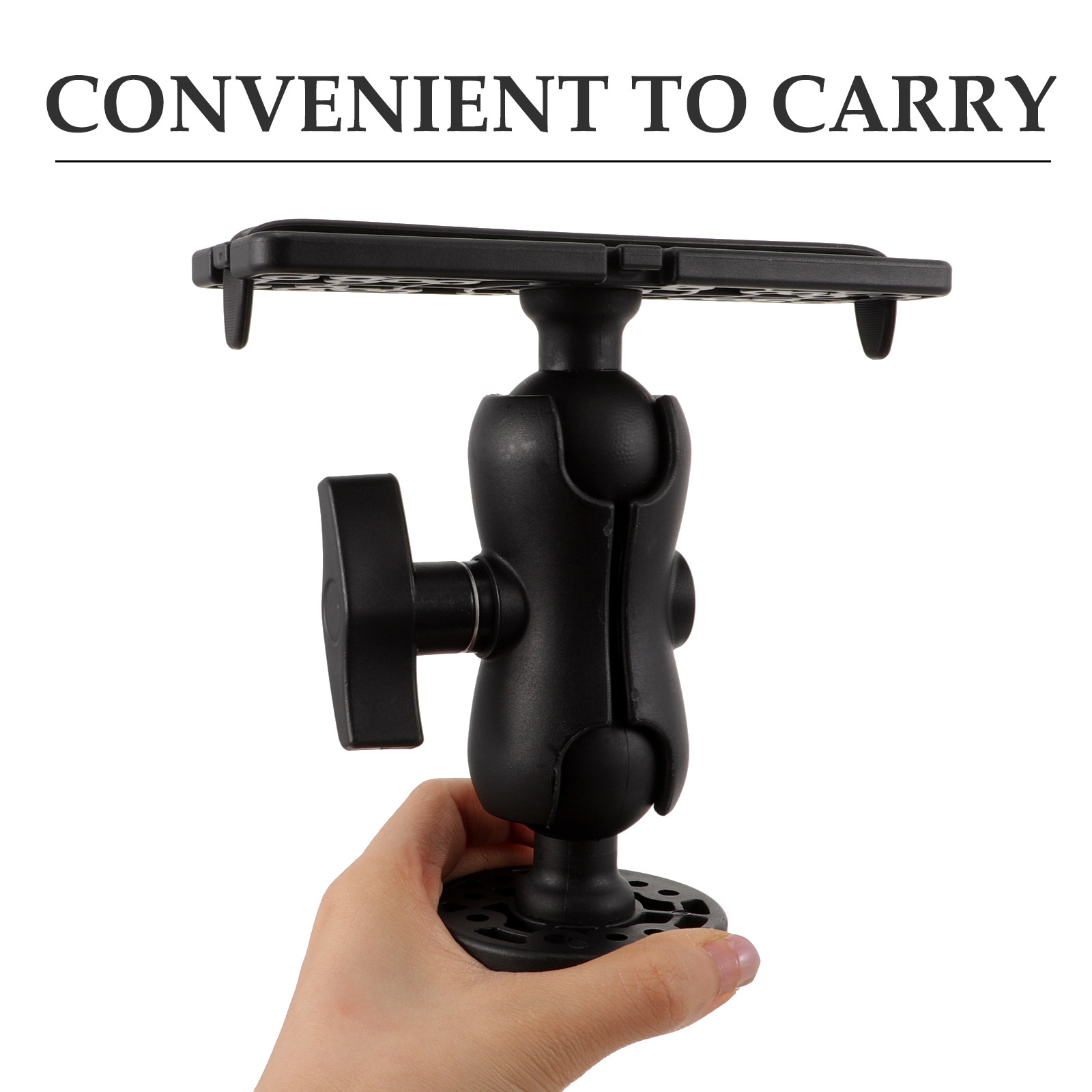 Fishing Kayak Fish Finder Mount - プレミアム魚群探知機マウントブラケット カヤックボートカヌー用 簡単取り付け すぐに使える 回転式深度探知機ホルダー マリンフィッシング用