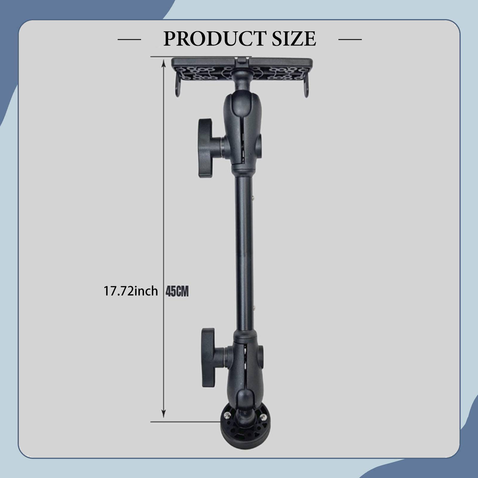 Fishing Kayak Fish Finder Mount - ユニバーサル魚群探知機マウントベース多用途アクセサリーカヤックボート釣りセットアップ用調整可能なプレート