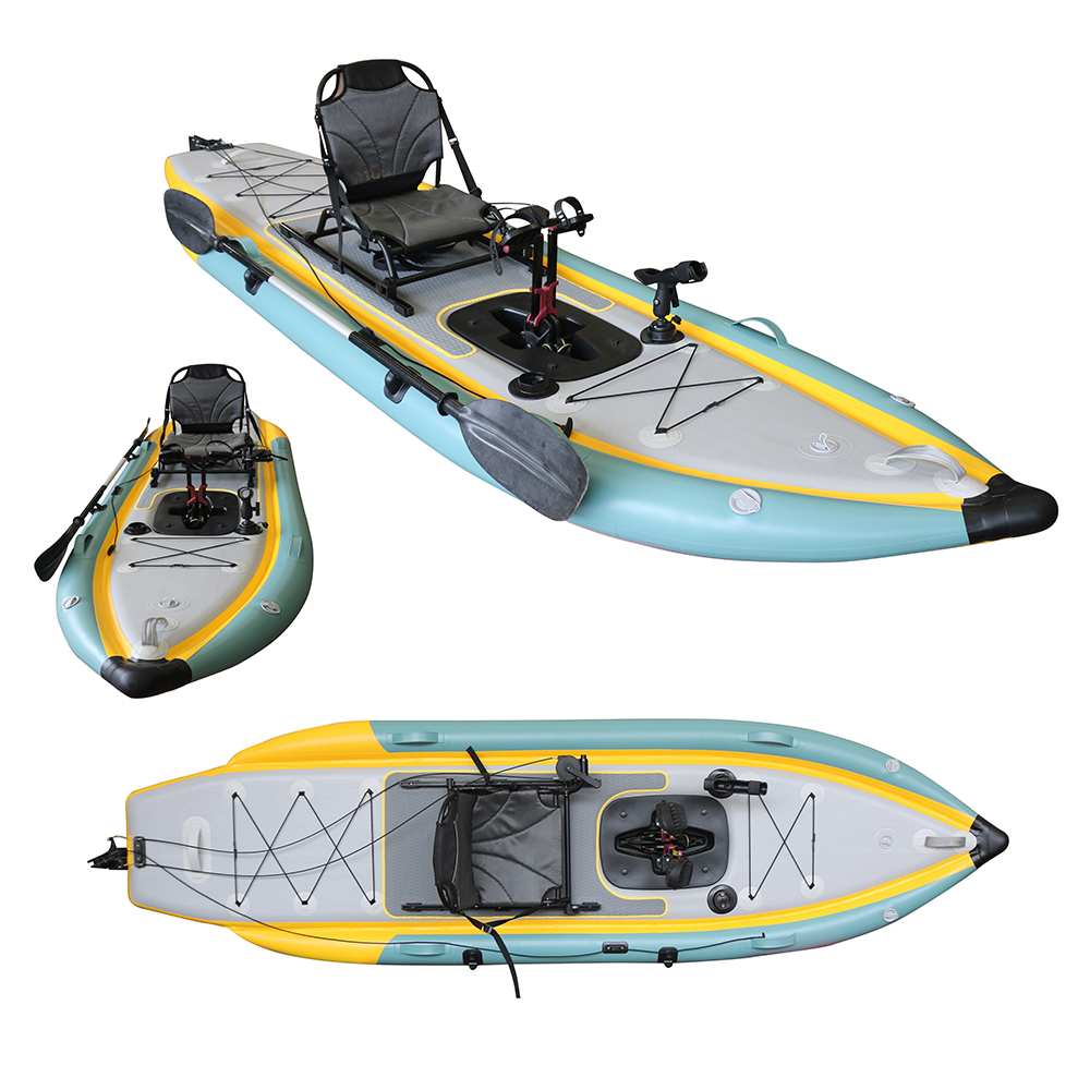 ペダル式折りたたみ式インフレータブルPVCシットオントップフ - Fishing Kayak Sit On Top のレビューと価格