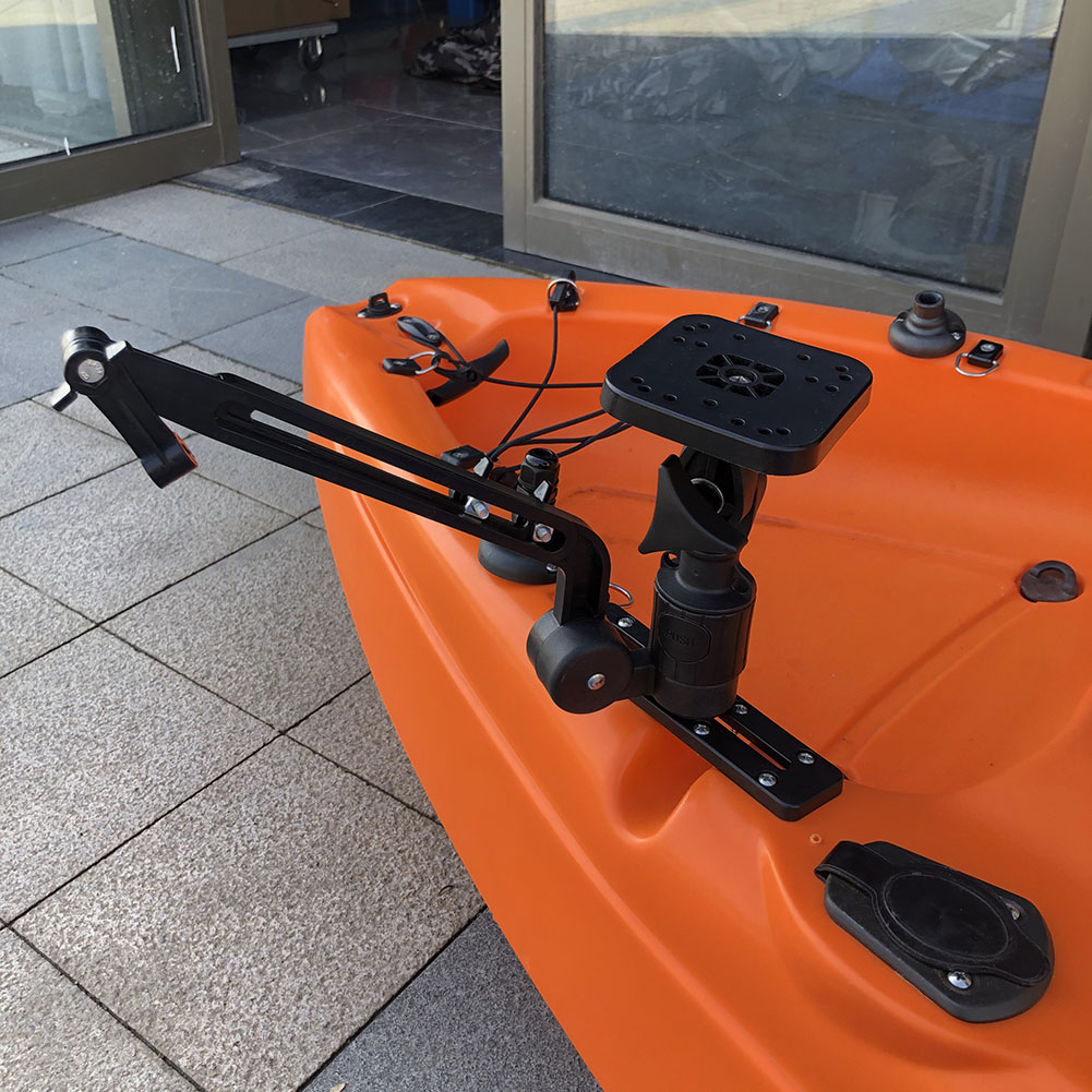 部分ブラケット 魚群探知機 カヤック釣り用マウント 調整可能 - Fishing Kayak Fish Finder Mount のレビューと価格
