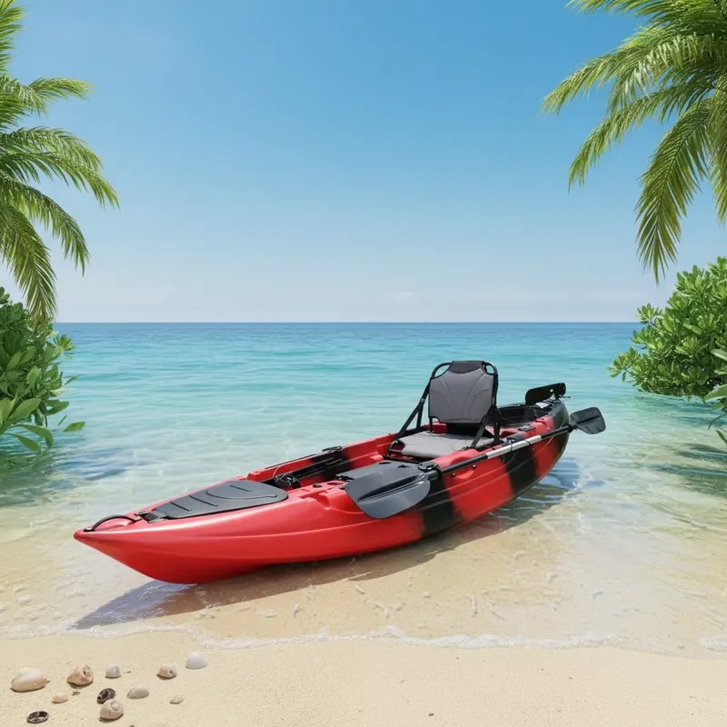 10フィートシングルシートシットオンフィッシングパドルカヤッ - Fishing Kayak Paddle のレビューと価格