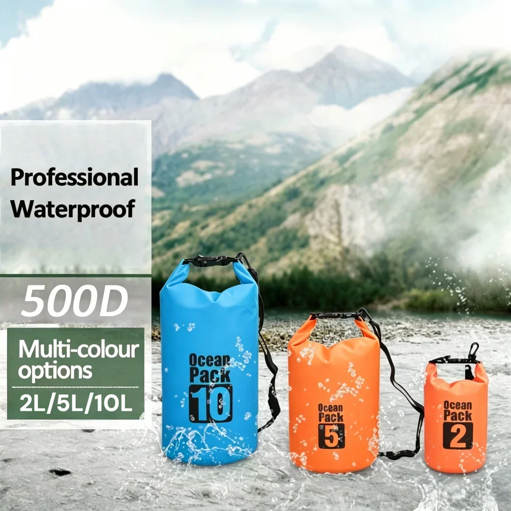 500D防水ドライバッグフローティング、ロールトップドライサ - Fishing Kayak Storage Bag のレビューと価格