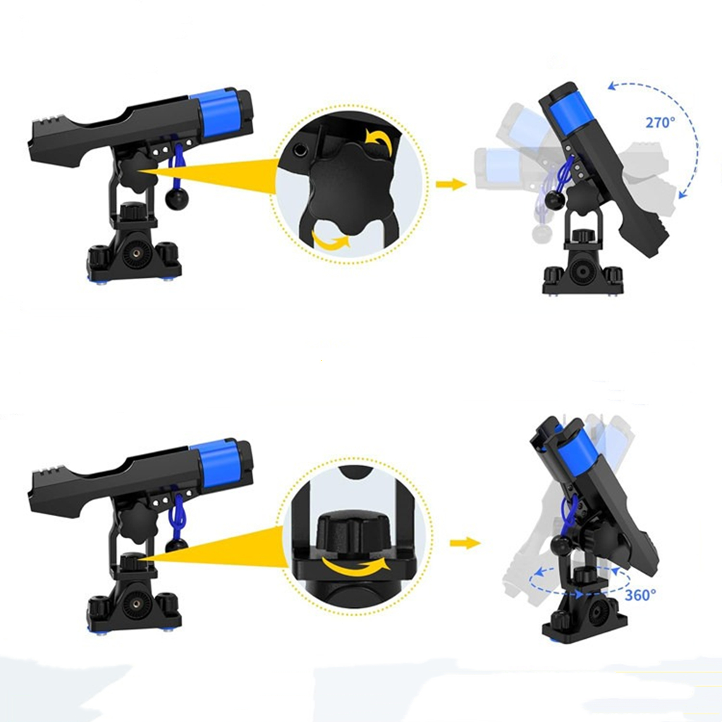 釣り竿ホルダー デュアルロックバンジーシステム付きボートカヤ - Fishing Kayak Rod Holder のレビューと価格