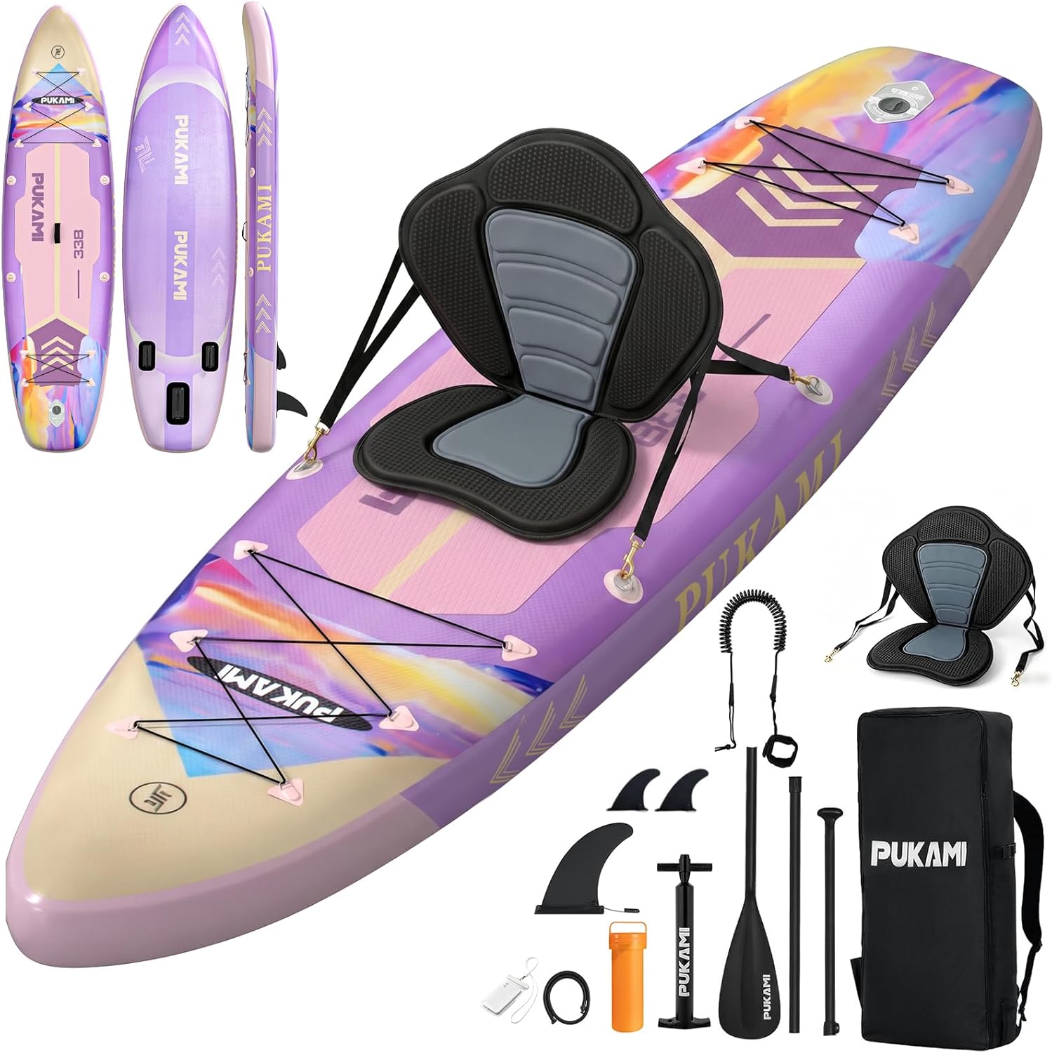 エクストラワイドインフレータブルスタンドアップパドルボード、 - Fishing Kayak Paddle のレビューと価格